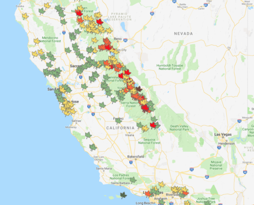 Mapping Fall Color – California Fall Color