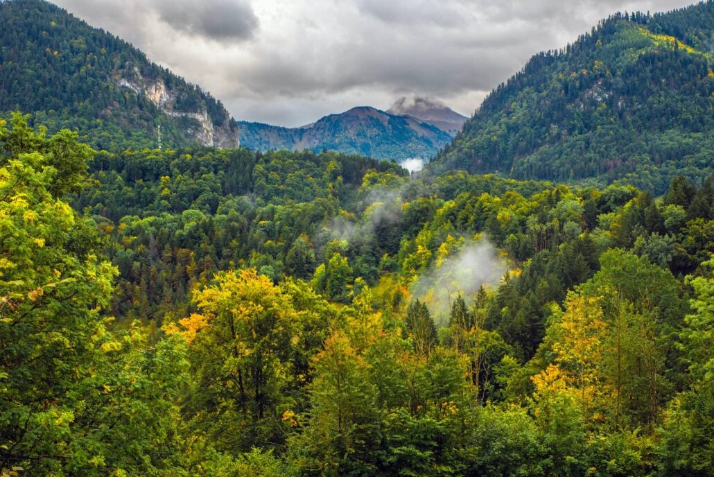 Early autumn in switzerland