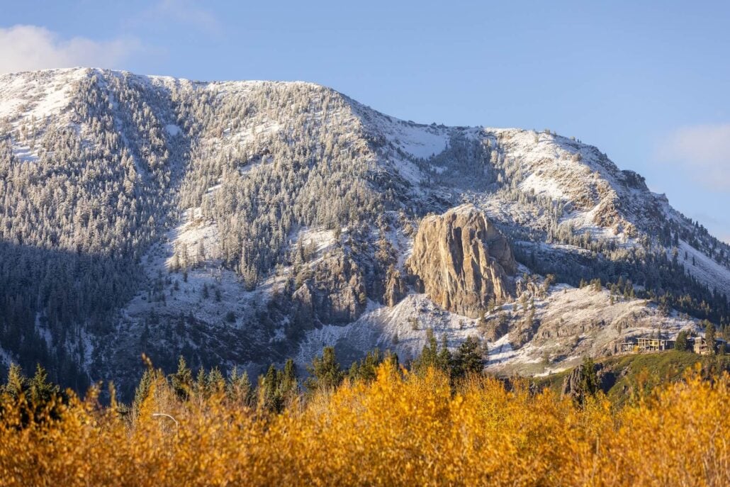 Mammoth Lakes Snow (10 22 26) Photo Credit Samantha Lindberg Mammoth Lakes Toursim